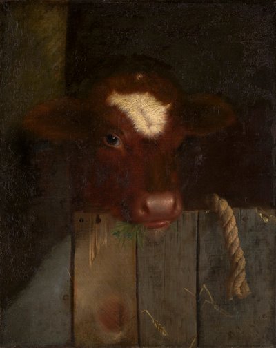 De familiekoe (kalfskop) door William Merritt Chase